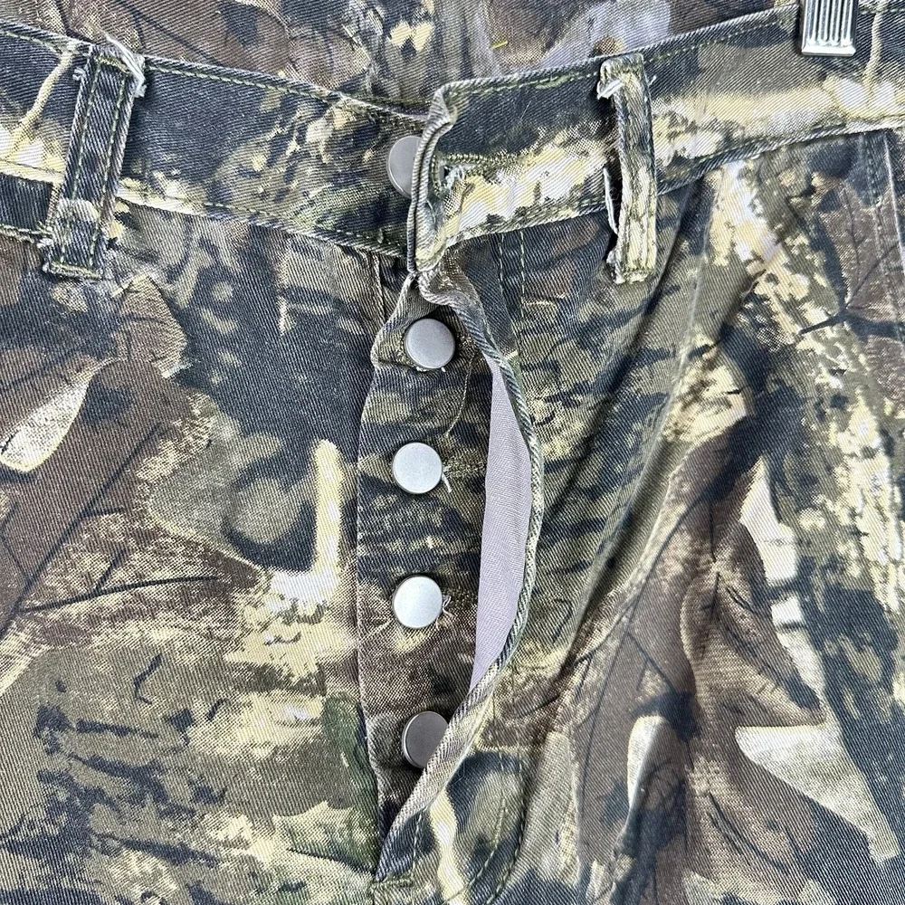 MNML Camo‎ Cargo Pants Woodland Camouflage Button Fly Tactical Workwear 30x32